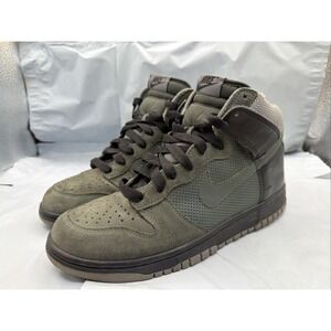 Men's Size 9.5 - Nike Dunk High Army Camo Green - 317982-331 Rare 2008